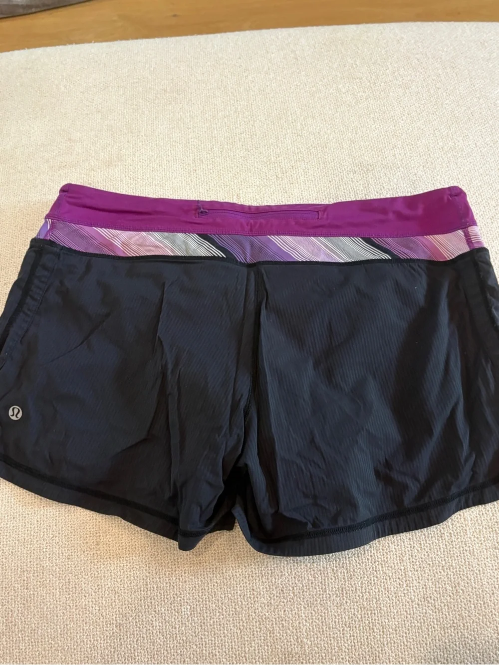 lululemon athletica Purple High-Rise Waistband Workout Shorts VINTAGE